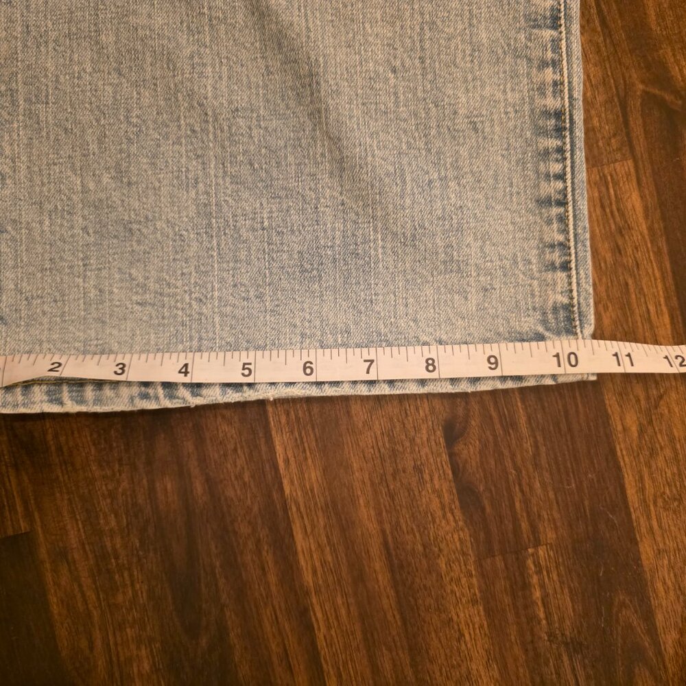 Current/Elliott The Painter Jeans 27 Salt Water Wide Leg Carpenter CE1021 NWT - Picture 7 of 11
